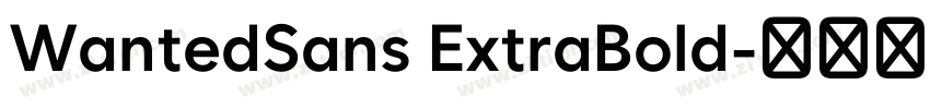 WantedSans ExtraBold字体转换
